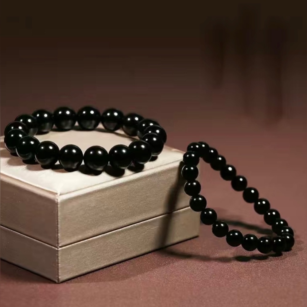 🆕New Black Tourmaline 8mm Healing Gemstone Bracelet